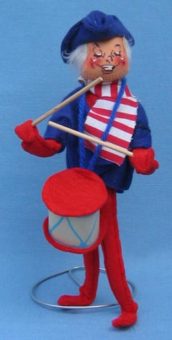 Annalee 10" Patriotic Colonial Drummer Boy - Mint - A304-76xth