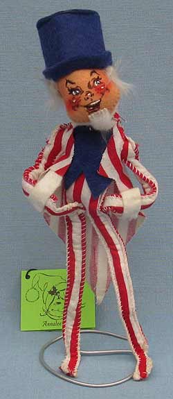 Annalee 10" Patriotic Uncle Sam - Mint - A316-76