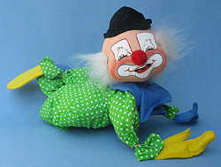 Annalee 18" Green Clown with Closed Eyes - Mint - A341-78grxo