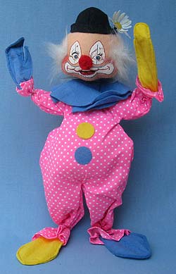 Annalee 18" Pink Clown with Open Eyes - Mint - A341-78pkdef