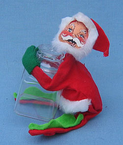 Annalee 7" Santa with Candy Jar - Near Mint - C13-70