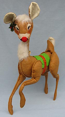 Annalee 18" Reindeer Doe with Red Nose - Mint - C144-74