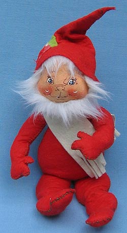 Annalee 12" Red Gnome with White Scarf - Near Mint - C151-78rwo