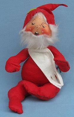 Annalee 12" Red Gnome with White Scarf - Mint - C151-78rxo