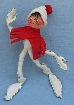 Annalee 10" White Jack Frost Elf with Red Scarf - Near Mint - C230-77rdxxa