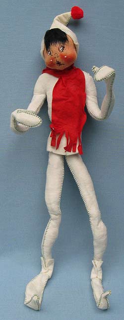 Annalee 22" White Jack Frost Elf with Red Scarf - Mint - C231-77wrooh