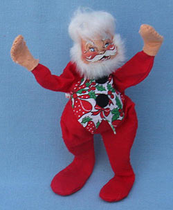 Annalee 7" Santa with Vest - 1982 - Mint  - C3-82