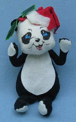 Annalee 7" Christmas Panda Bear - Mint - C310-73def