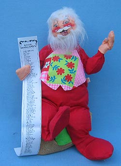 Annalee 18" Santa with Gift List & Sack - Mint - C37-73