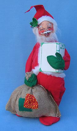 Annalee 18" Santa With Gift List & Sack - Mint - 1974 - C37-74