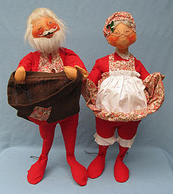 Annalee 29" Mr & Mrs Santa Cardholders - Excellent - C68-C69-77