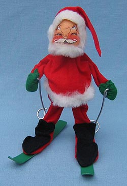 Annalee 7" Santa on Skis with Poles - Near Mint - C8-75