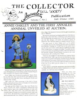 Annalee Vol 3 Issue 2-1985 Collector Magazine - CM85-2