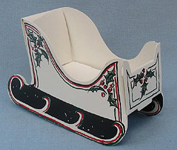 Annalee 6" Cardboard Sleigh - Mint - CS-79