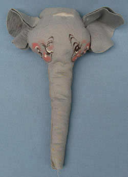 Annalee 16" Elephant Head - Excellent - D48-68headw