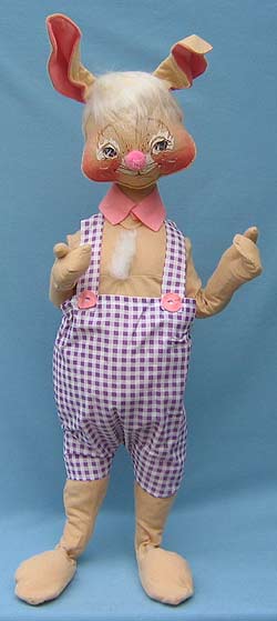 Annalee 29" Country Boy Bunny- Mint - D56-80