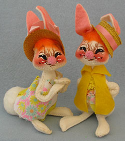 Annalee 7" E.P. Boy & Girl Bunny - Excellent - D8-D7-78sqxa