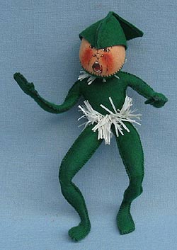 Annalee 10" Green Elf with Tinsel - Mint - E22-58gyell