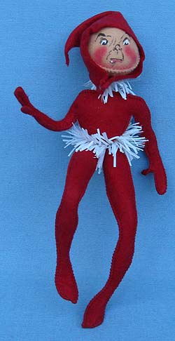 Annalee 10" Red Elf with Tinsel - Mint - E22-61rfr