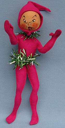 Annalee 10" Fuschia Spring Elf - Near Mint - ET-61fyell