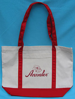 Annalee 12" x 18" Annalee Canvas Tote Bag - Mint - ET1001