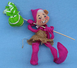 Annalee 10" Pink Elf with Sack - Mint - EV-64p