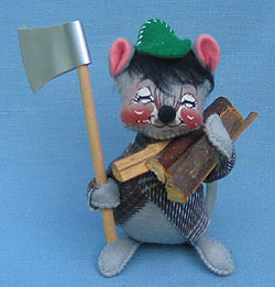 Annalee 7" Woodchopper Mouse - Mint / Near Mint - G476-80