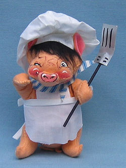 Annalee 8" Boy Barbecue Pig - Mint - G570-80w