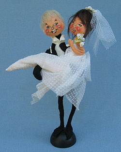 Annalee 10" Bride & Groom - Mint - J49-69bl