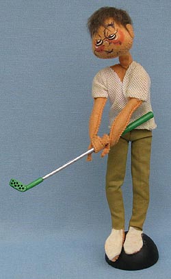 Annalee 10" Golfer Man - Near Mint - J57-66glaxx