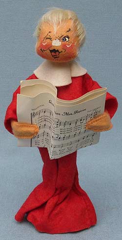 Annalee 10" Red Choir Boy - Mint - M22-67rdBDw