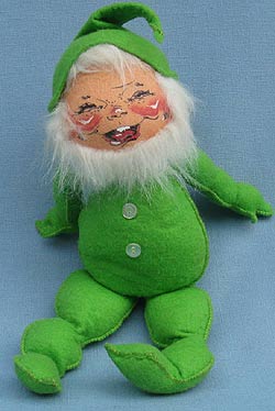 Annalee 12" Lime Green Gnome with Buttons - Mint - M61-67lg