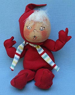 Annalee 10" Red Baby with Scarf - Mint - M80-61r