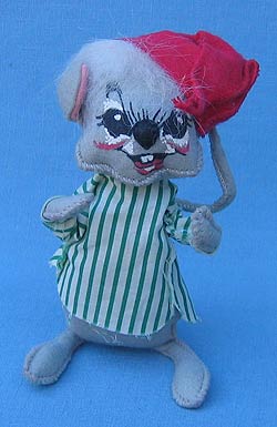 Annalee 7" Nightshirt Boy Mouse with White Hair - Near Mint - M92-67wha