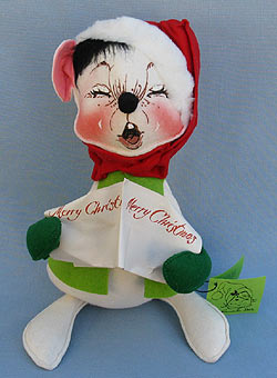 Annalee 12" Caroller Mouse - Near Mint - N151-79xo