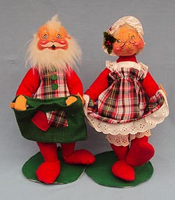 Annalee 18" Mr & Mrs Santa Cardholder - Near Mint - N37-N36-83b