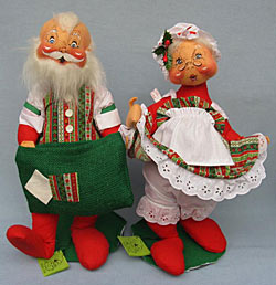 Annalee 18" Mr & Mrs Santa Cardholder - Mint - N37-N36-84ooh