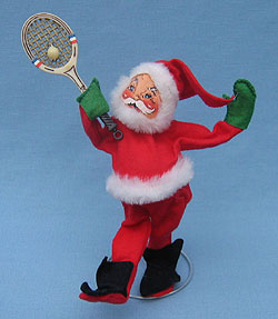 Annalee 7" Tennis Santa - Mint / Near Mint - N5-78