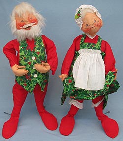 Annalee 29" Mr & Mrs Santa - Near Mint / Excellent - N68-N69-79