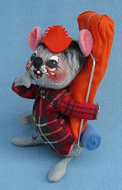 Annalee 7" Hiker Mouse with Backpack - Mint - R485-80def