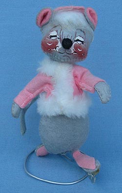 Annalee 7" Skater Mouse - Very Good - R492-80xa