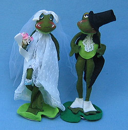 Annalee 10" Bride & Groom Frog - Mint - R507-R508-80