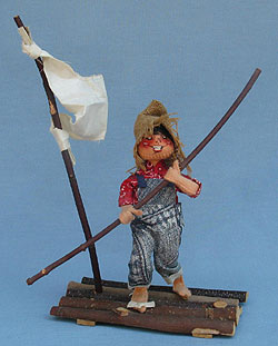 Annalee 10" Boy on Raft - Excellent - R532-80a