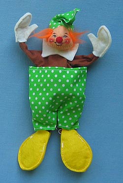 Annalee 10" Green Clown - Mint - R620-81gr