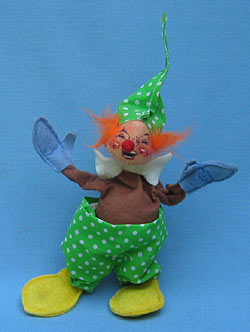 Annalee 10" Green Clown - Excellent - R620-81grxoa