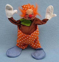 Annalee 10" Orange Clown - Excellent  - R620-81orx