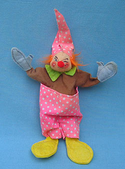 Annalee 10" Pink Clown - Very Good - R620-81pkwa