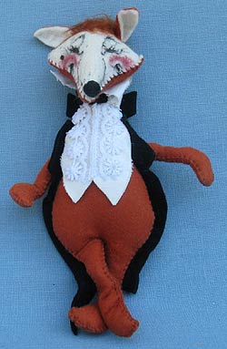 Annalee 7" Escort Man Fox - Mint - Handpainted - R631-81h