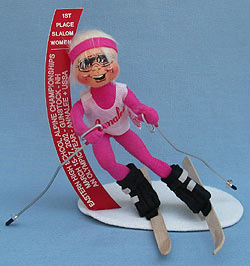 Annalee 10" Skier - Eastern High School Alpine Champion - Mint-Skier-EHAC-1