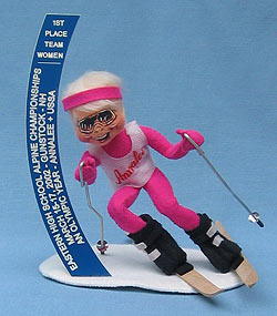 Annalee 10" Skier - Eastern High School Alpine Champion - Near Mint / Excellent - Skier-EHAC